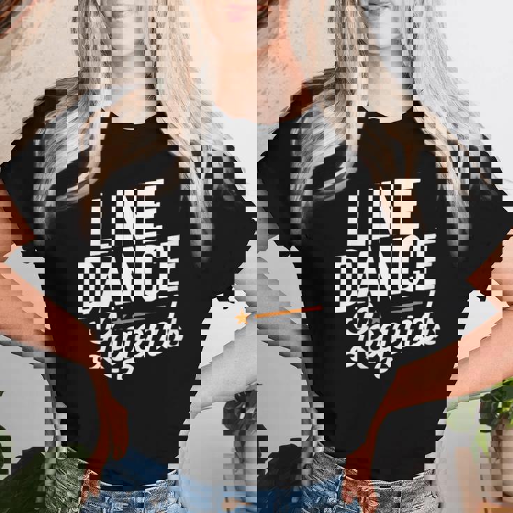 Line Dance Legends Citation De Danse Country T-shirt femme Cadeaux pour elle