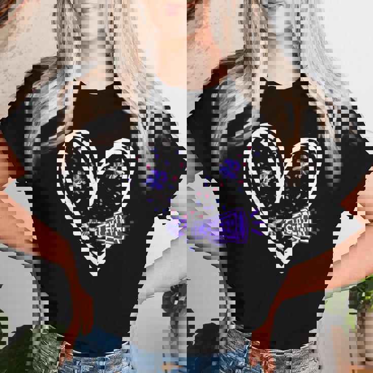 Love Cheer Girl チアリーディング チアリーダー チア練習 レディースTシャツ 彼女への贈り物