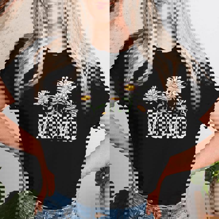 Momo Floral Chamomile Mother's Day Momo レディースTシャツ 彼女への贈り物