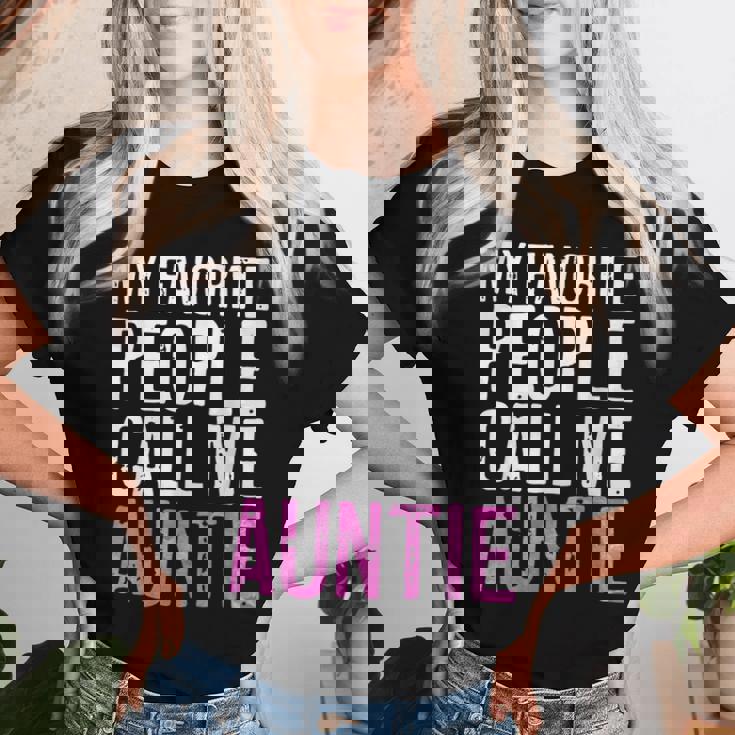 My Favorite People Call Me Auntie 母の日シャツ レディースTシャツ 彼女への贈り物
