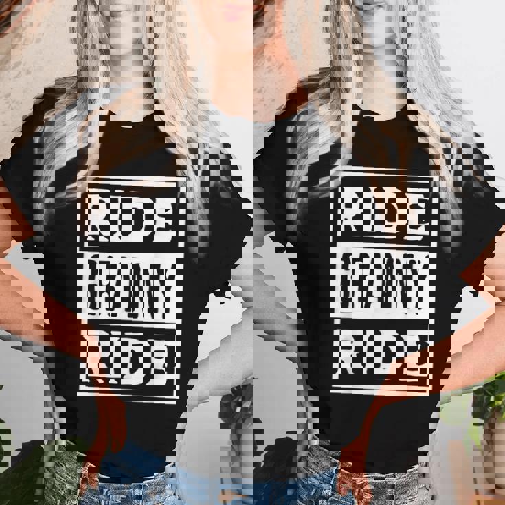 Ride Granny Ride Grandmas Rider Motorcycles Mother's Day Women T-shirt Gifts for Her