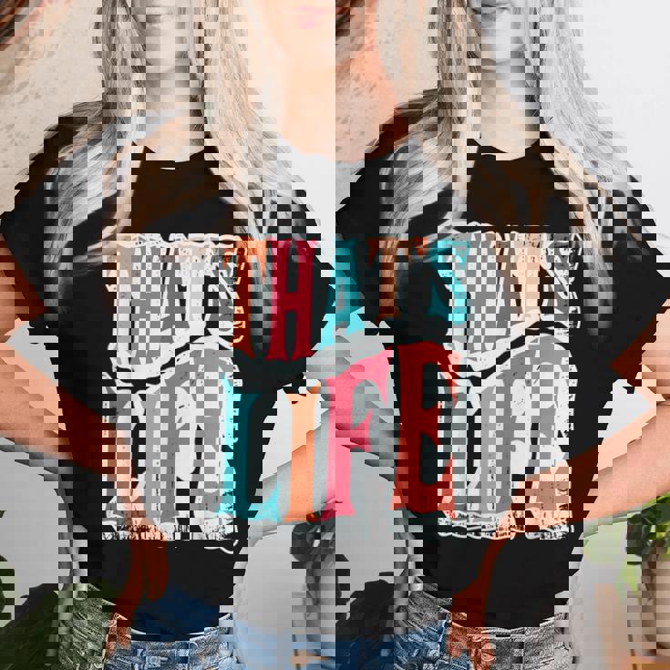 That Is Life Retro Groovyintage レディースTシャツ 彼女への贈り物