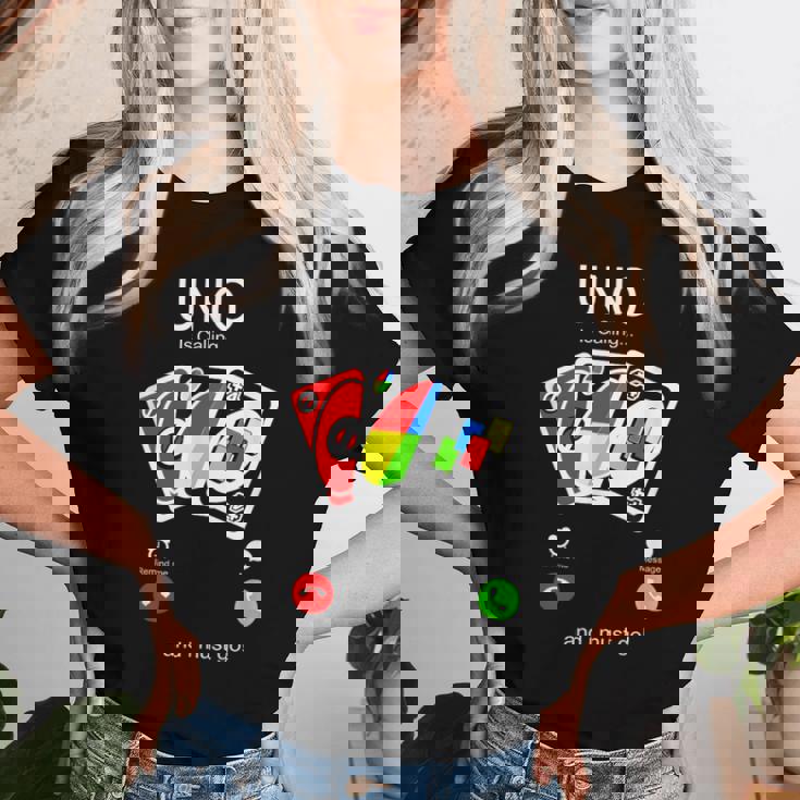 Uno Calls And I Must Be For Children レディースTシャツ 彼女への贈り物