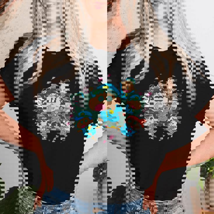 【映画】クレヨンしんちゃん 謎メキ！花の天カス学園 カスカベ防衛隊 レディースTシャツ 彼女への贈り物