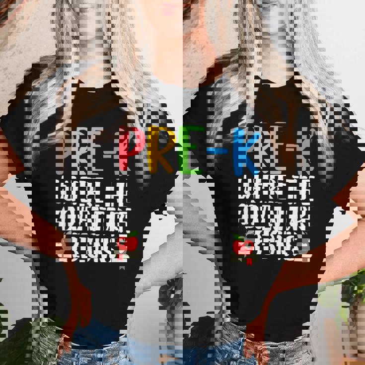 かわいい Pre-K Teacher chool Prek Teacher メンズ レディース レディースTシャツ 彼女への贈り物