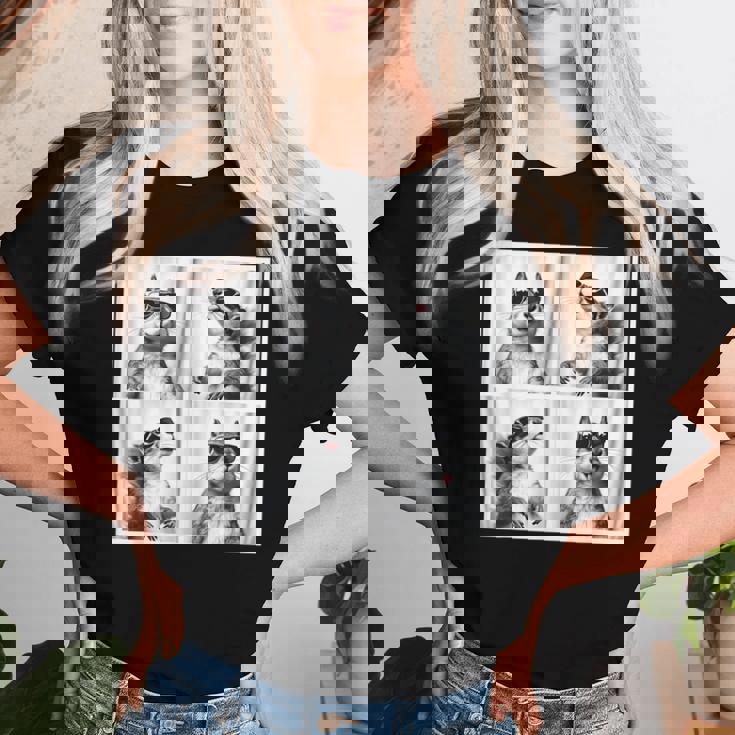 かわいい リスの顔 ペット フォトブース キッズ 若者 男の子 男性 女の子 レディースTシャツ 彼女への贈り物