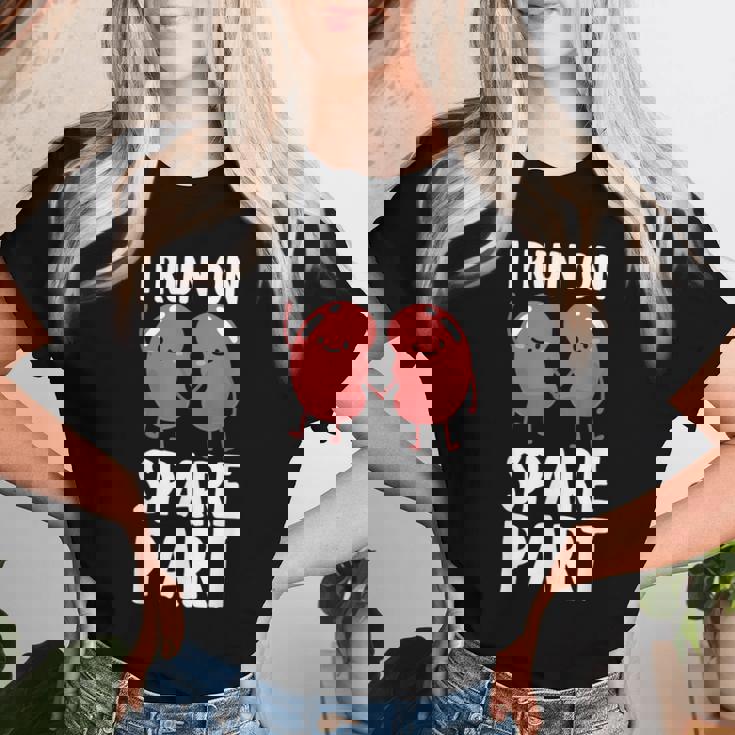 かわいい腎臓ドナーアート 男性 女性 腎臓レシピエント移植 レディースTシャツ 彼女への贈り物