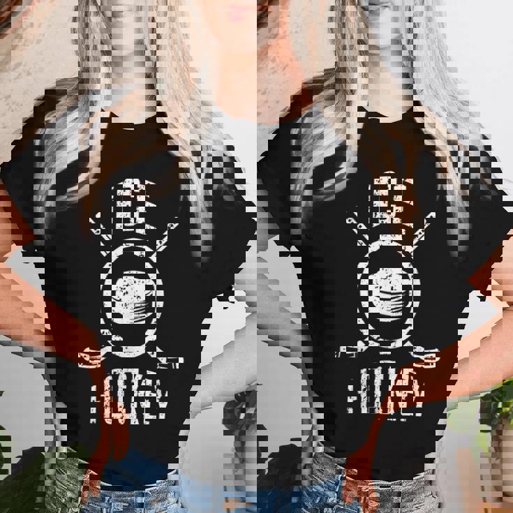 アイスホッケー ギフト ラケット パック 男性女性子供 Ice Hockey レディースTシャツ 彼女への贈り物