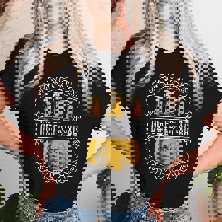 オクトーバーフェスト I Love Beer Bier & German クラシックミュージック レディースTシャツ 彼女への贈り物