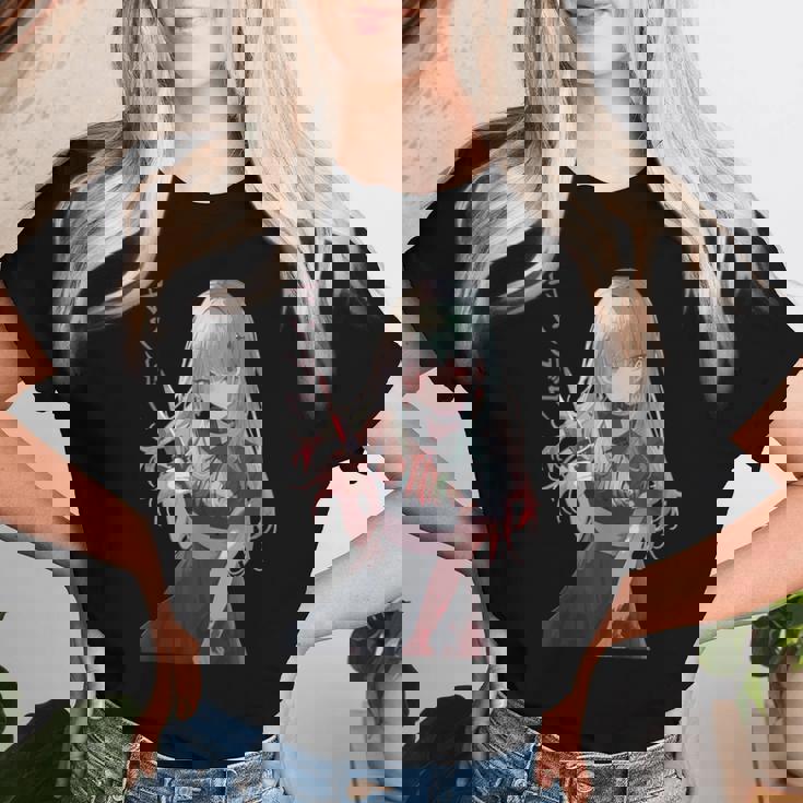 ジェスガオ ヤンデレ漫画 アニメ 女の子 キャラクター レディースTシャツ 彼女への贈り物