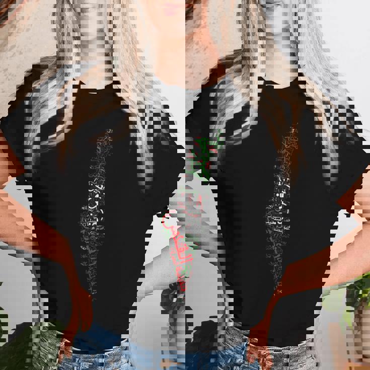 パレスチナ パレスチナの都市地図 男性 女性 ガザ レディースTシャツ 彼女への贈り物