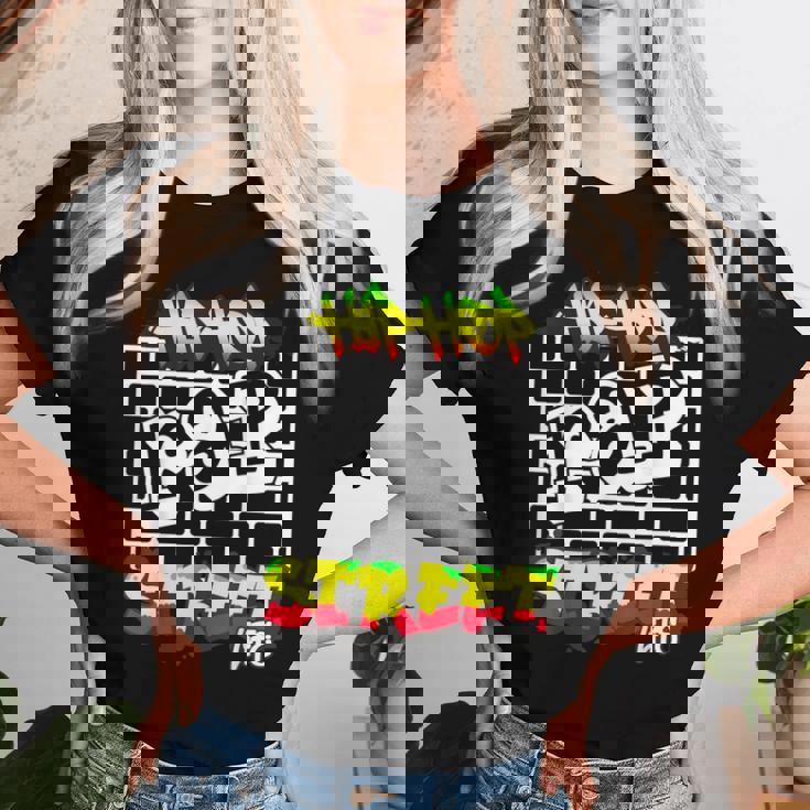 ヒップホップ ラップ ストリートライフ ダンス メラニン 黒人 男性 女性 キッズ レディースTシャツ 彼女への贈り物