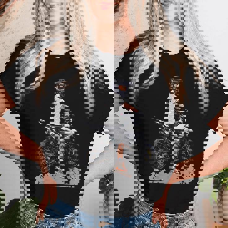 モタード・コミックス、男性にも女性にも素敵な贈り物のアイデア レディースTシャツ 彼女への贈り物