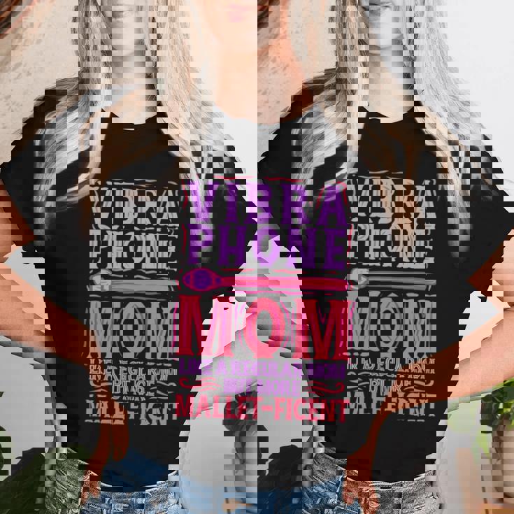 ヴィブラフォン マリンバibraphone Mom 長袖tシャツ レディースTシャツ 彼女への贈り物