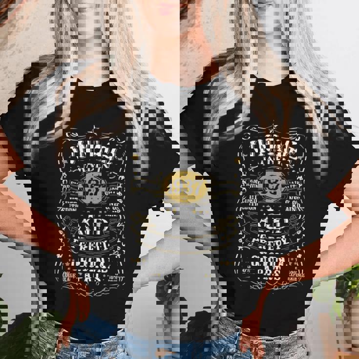 ヴィンテージ 1937 88 歳の誕生日プレゼント 男性 女性 88 歳 レディースTシャツ 彼女への贈り物