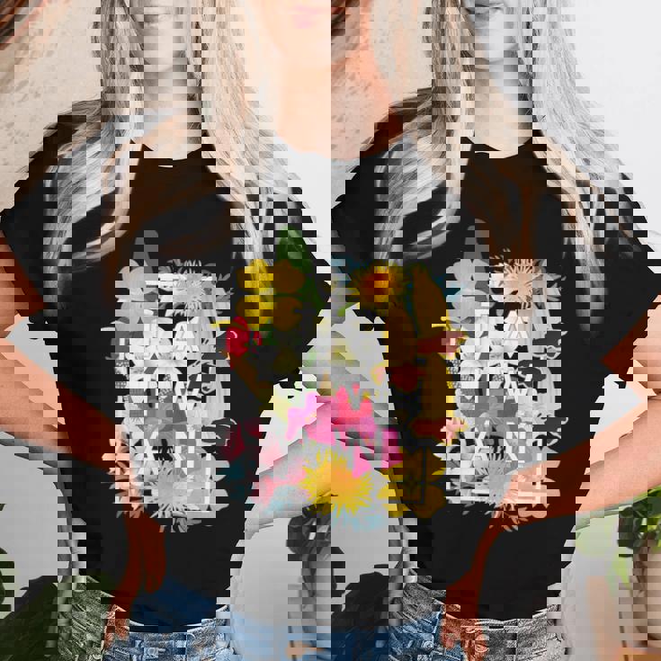 台湾の花ワードアート 台湾の誇り。 レディースTシャツ 彼女への贈り物