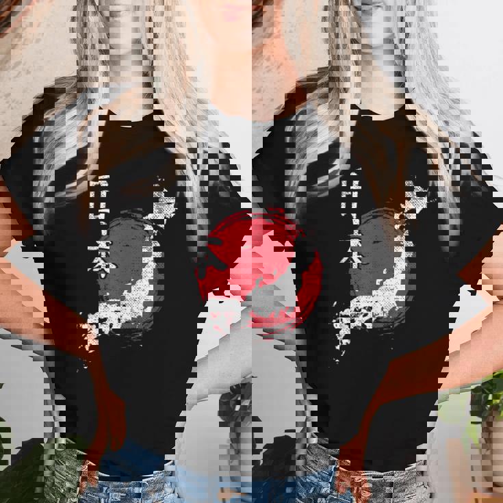 日本地図 国地図 日本人 恋人へのギフト 男性 女性 子供 レディースTシャツ 彼女への贈り物