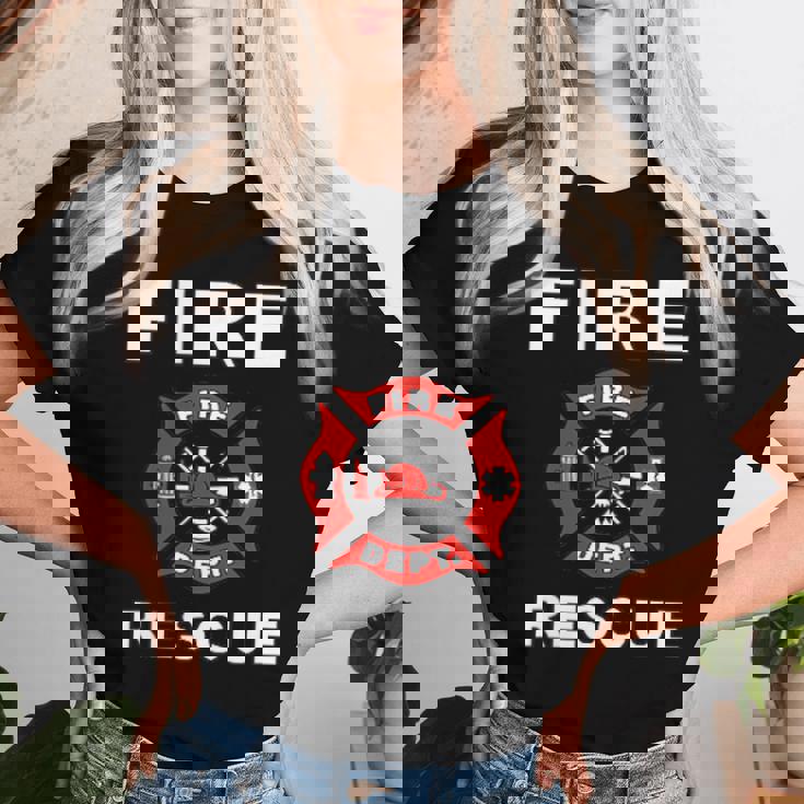 消防士 消防士 キッズ ユース 大人 男の子 女の子 レディースTシャツ 彼女への贈り物