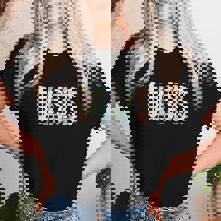 男性と女性のための素敵なオアシスステートメント。 長袖tシャツ レディースTシャツ 彼女への贈り物