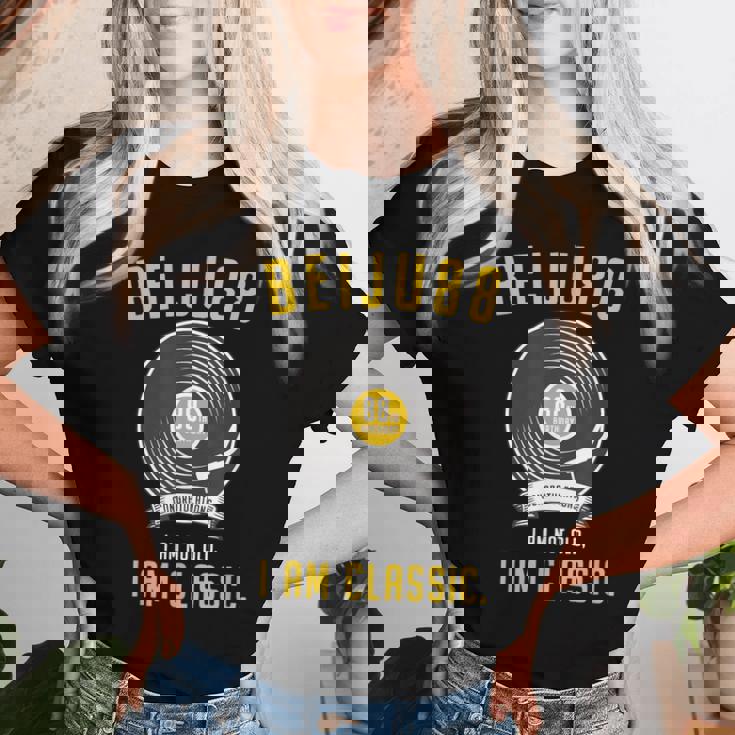 米寿祝い レトロ 音楽好き レコード好き 父 男性 女性 88歳お祝い I'm Not Old I'm Classic レディースTシャツ 彼女への贈り物