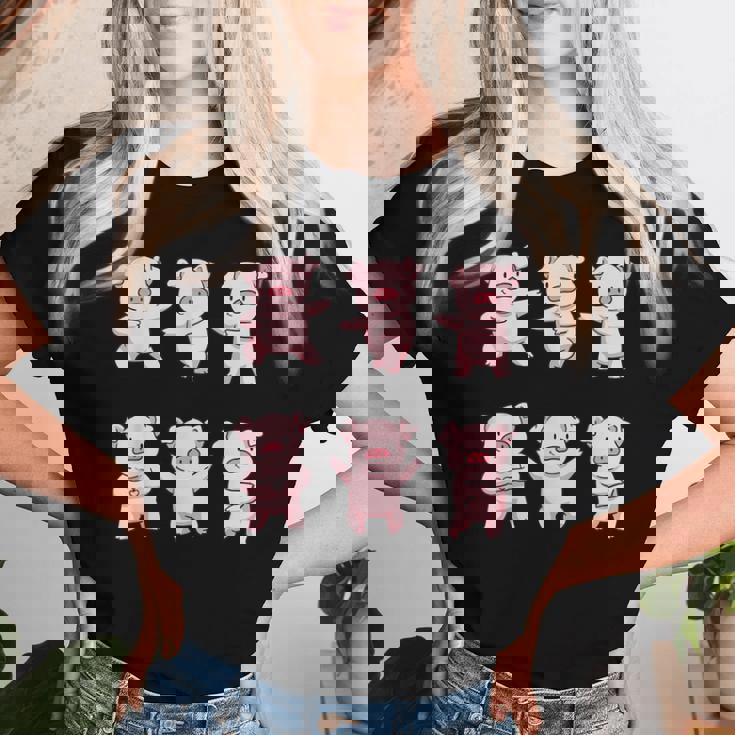 豚愛好家のための豚の贈り物女性豚シャツ女性男性子供豚 レディースTシャツ 彼女への贈り物