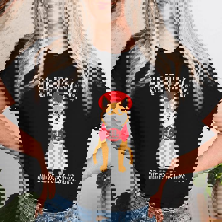 還暦祝い 犬 柴犬 ちゃんちゃんこ 男性 女性 犬好き 60歳 Dog Days Best Days レディースTシャツ 彼女への贈り物