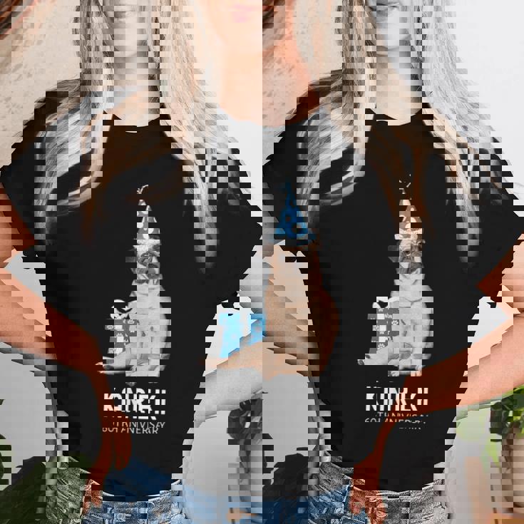 還暦祝い 犬好き 男性 女性 父 母 還暦 お祝い 60歳 かわいい 犬 パグ おしゃれ おもしろ 赤色 レディースTシャツ 彼女への贈り物