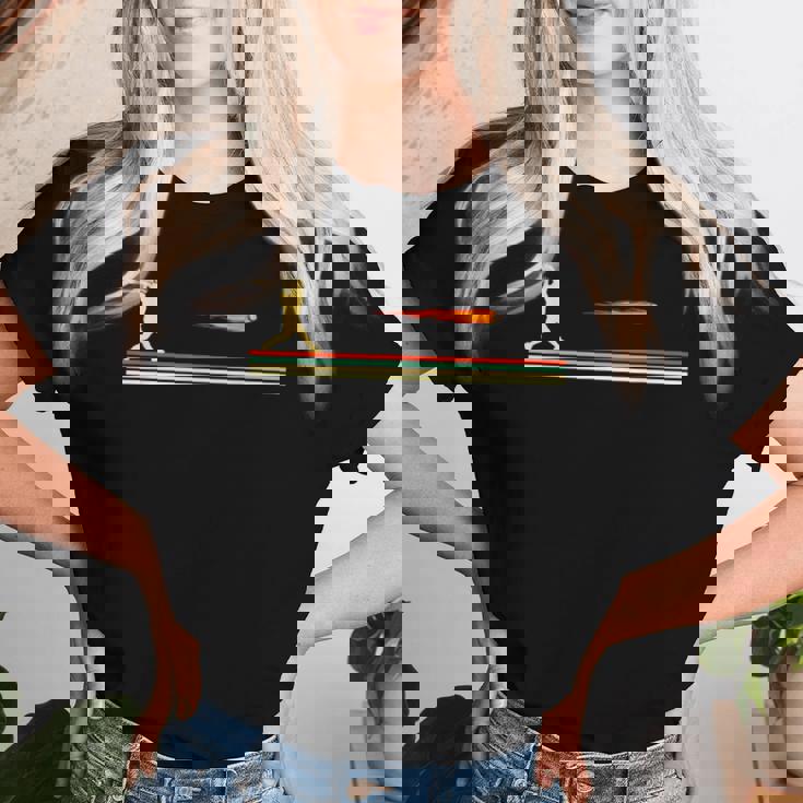 野球選手 娘 面白い ソフトボール バット 女の子 レディースTシャツ 彼女への贈り物