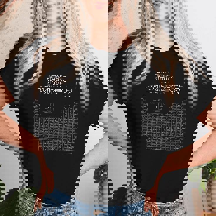 面白いシャツ オタク Otaku 化学 元素 周期表 アニメ 漫画 ホビー メンズ レディース 男性 女性 レディースTシャツ 彼女への贈り物