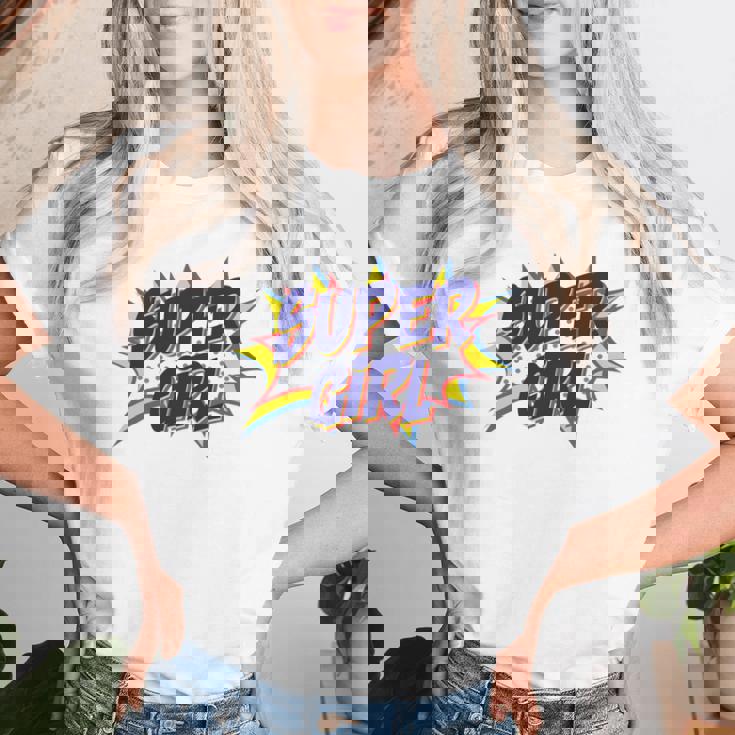 Girl Comicuper Retro Cool 長袖tシャツ レディースTシャツ 彼女への贈り物