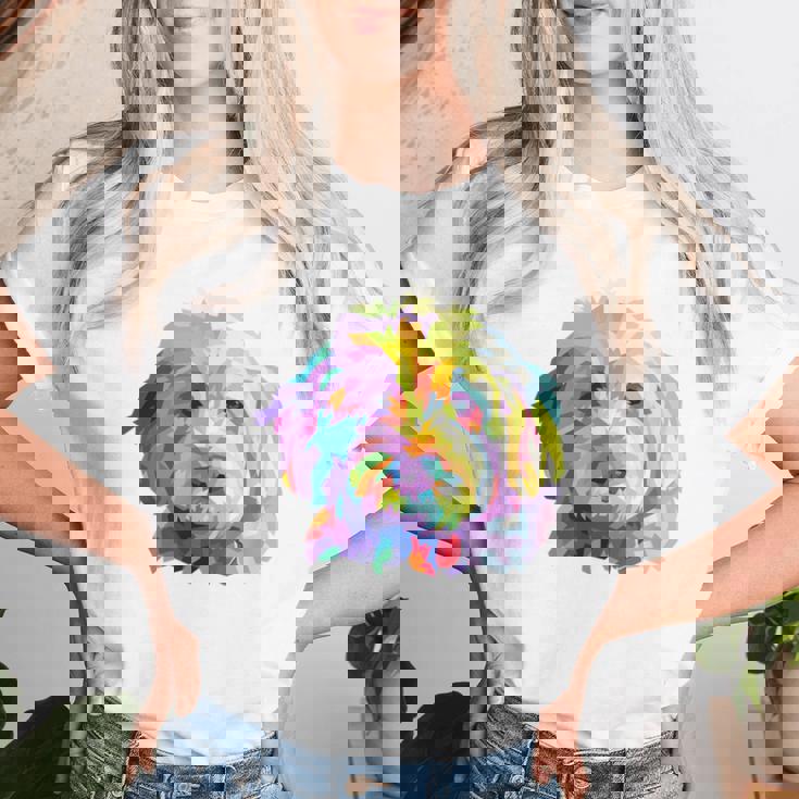 Goldendoodle ギフト ラブラドゥードル Cockapoo Mom カラフル ポップアート レディースTシャツ 彼女への贈り物