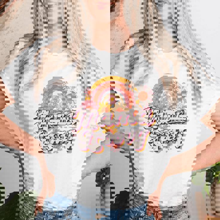 Groovy Best Mom Ever Best 母の日 長袖tシャツ レディースTシャツ 彼女への贈り物