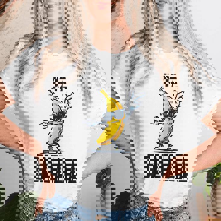 I'm A Banana シャツ かわいい 面白い バナナ コスチューム メンズ レディース キッズ レディースTシャツ 彼女への贈り物