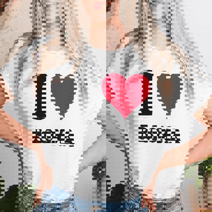 I Love Roma レディースTシャツ 彼女への贈り物