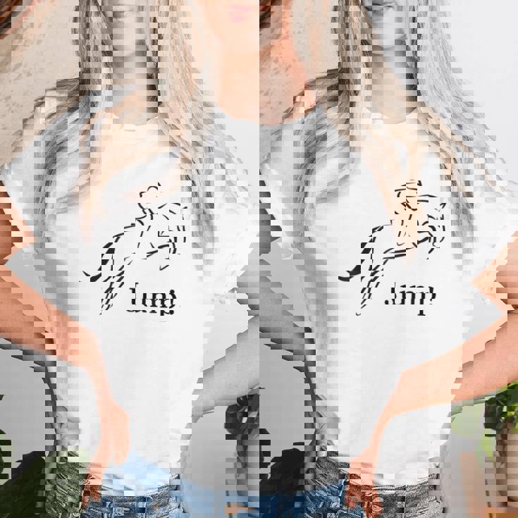 Showjumping Equestrian Horse Riding レディースTシャツ 彼女への贈り物