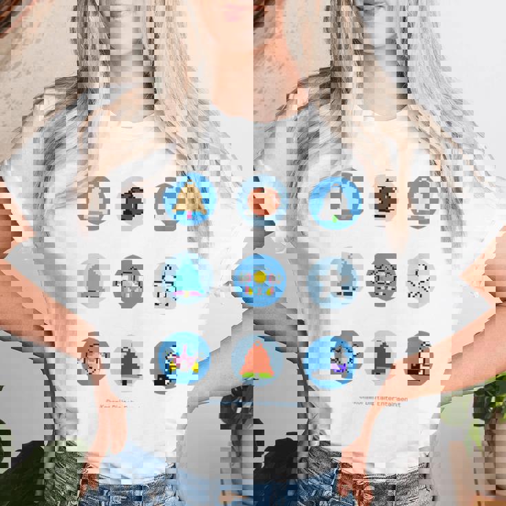 「Twin Bee」9 Circles レディースTシャツ 彼女への贈り物