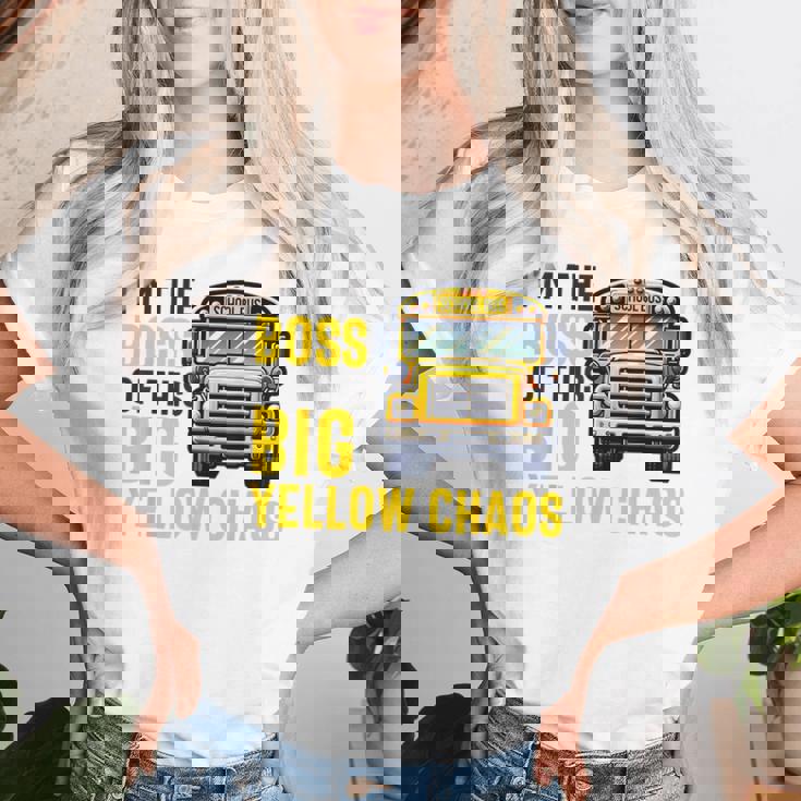 おかしなスクールバス運転手感謝 男性 女性 退職 レディースTシャツ 彼女への贈り物