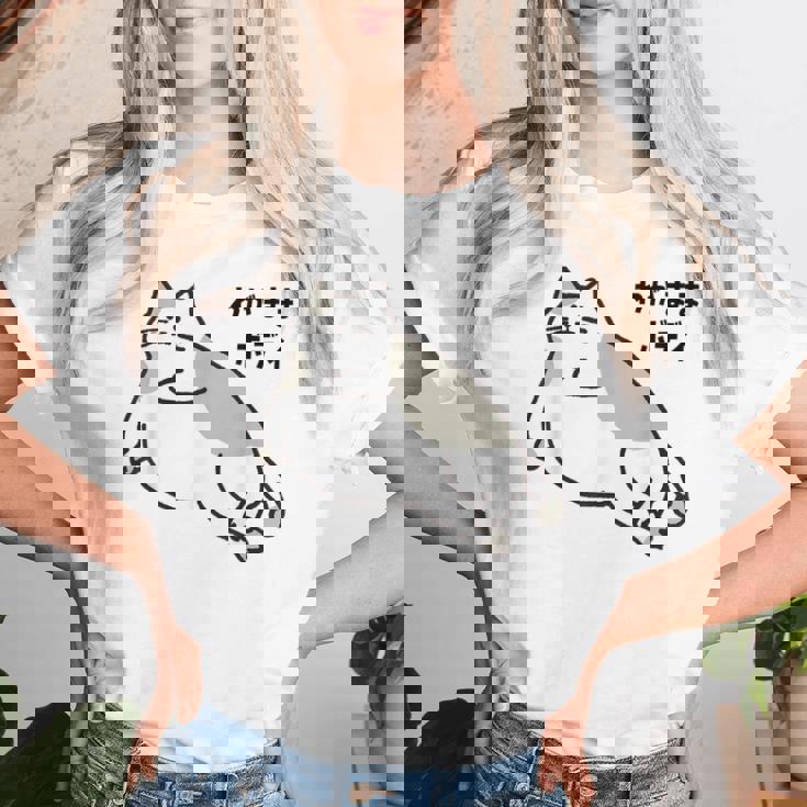 わがままボディ 猫 ねこ Wagamama Body 太ったねこ ぽっちゃり ねこ好き かわいい おもしろ 面白い レディースTシャツ 彼女への贈り物