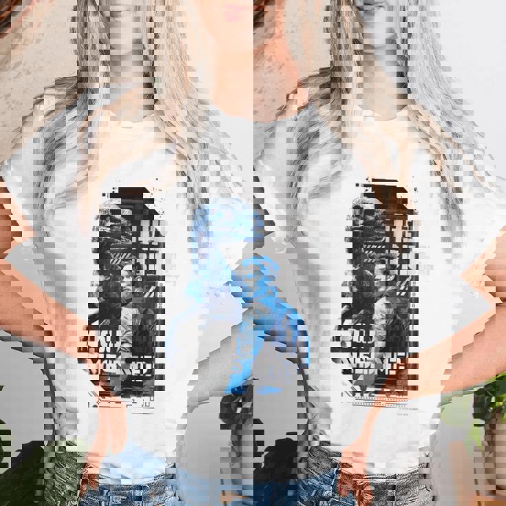 ジュラシック・ワールド Hey Blue You Miss Me レディースTシャツ 彼女への贈り物