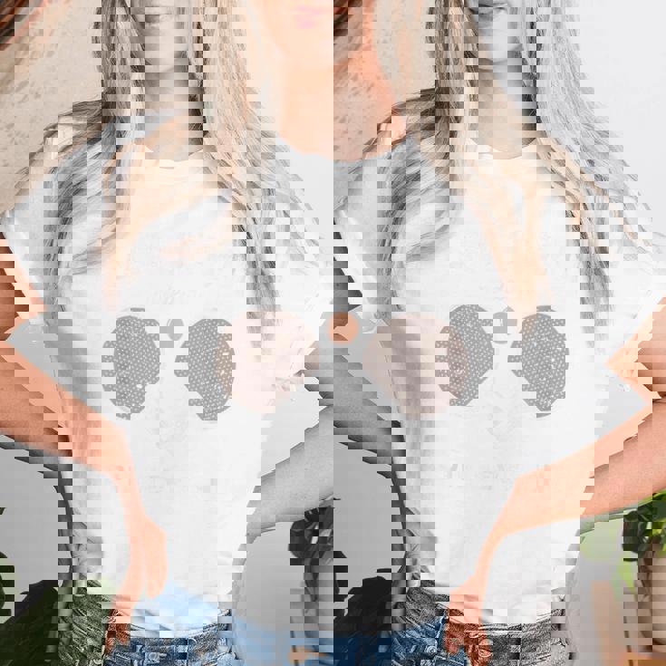 傘寿祝い 卓球好き ピンポン好き 父 男性 女性 80歳 傘寿 お祝い 傘寿モードオン 回転は終わらない レディースTシャツ 彼女への贈り物