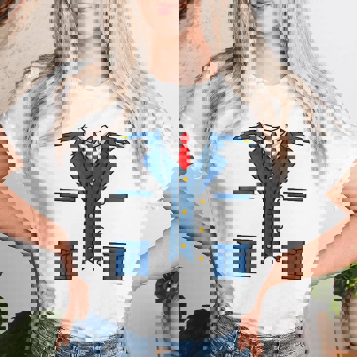 子供の男性、女性、列車の運転士の車掌衣装 レディースTシャツ 彼女への贈り物