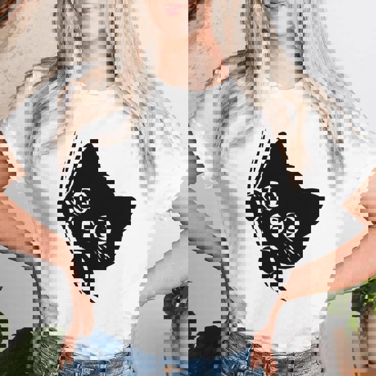 面白い猫 子猫 キティギフト 男性 女性 子供 男の子 女の子 長袖tシャツ レディースTシャツ 彼女への贈り物