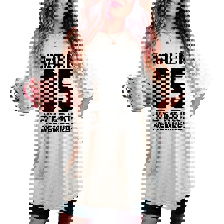 20歳の誕生日 男性 女性 娘 息子 年齢 20歳 レディースオーバーサイズコンフォートTシャツ