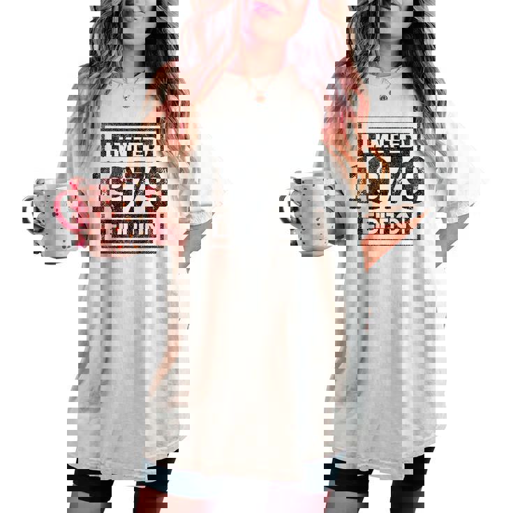 46歳の誕生日 男性 女性 46歳 ヴィンテージ 1979年 レディースオーバーサイズコンフォートTシャツ