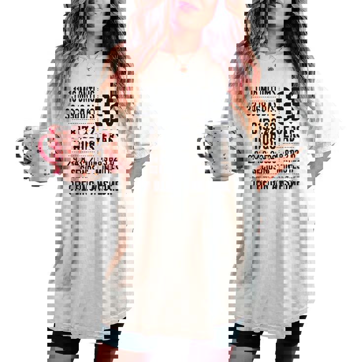 93歳の誕生日 男性 女性 面白い 93歳 レディースオーバーサイズコンフォートTシャツ