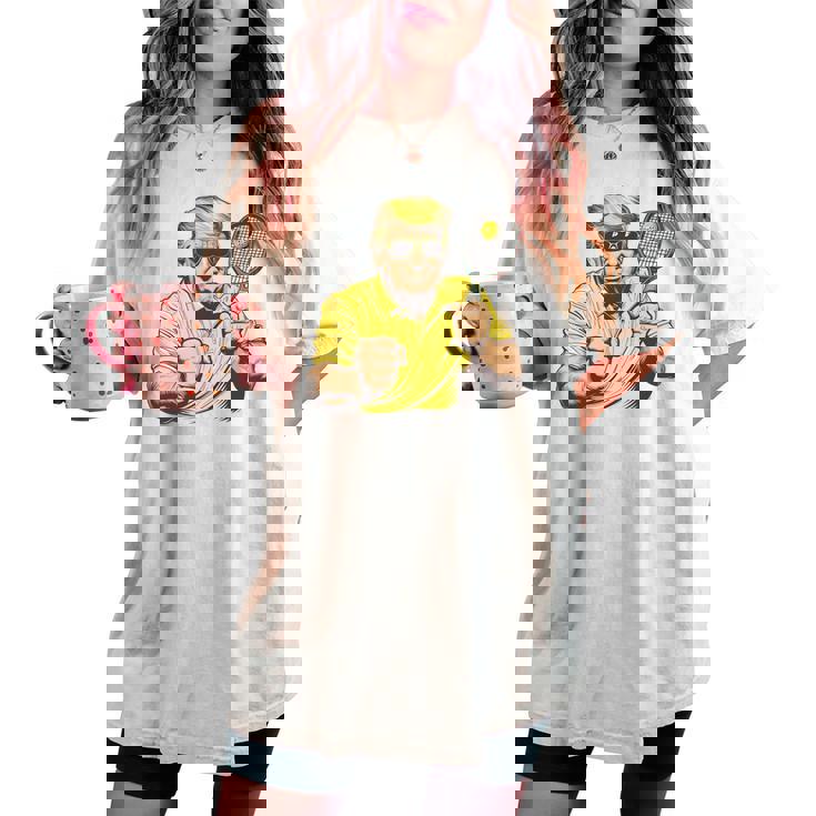 Pickleball Lovers グラフィック ピックルボール 男性 女性 お父さん 長袖tシャツ レディースオーバーサイズコンフォートTシャツ