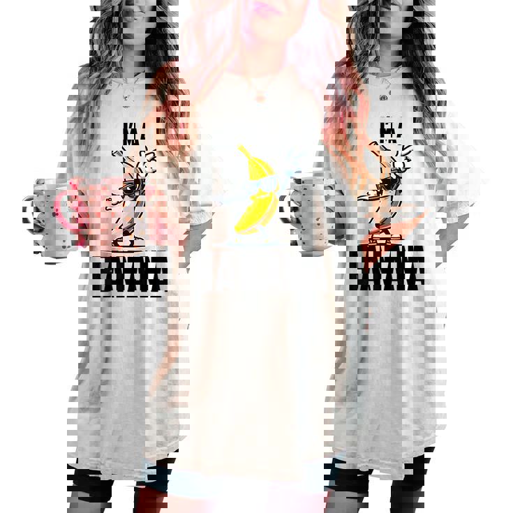 I'm A Banana シャツ かわいい 面白い バナナ コスチューム メンズ レディース キッズ レディースオーバーサイズコンフォートTシャツ