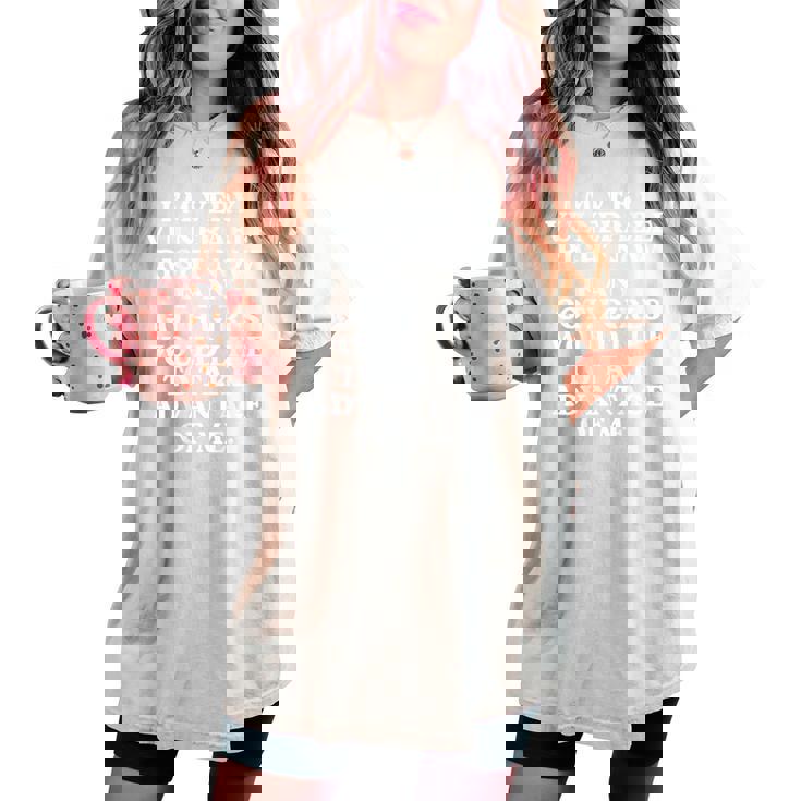 I'meryulnerable Right Now If Any Goth Girls 背面 レディースオーバーサイズコンフォートTシャツ