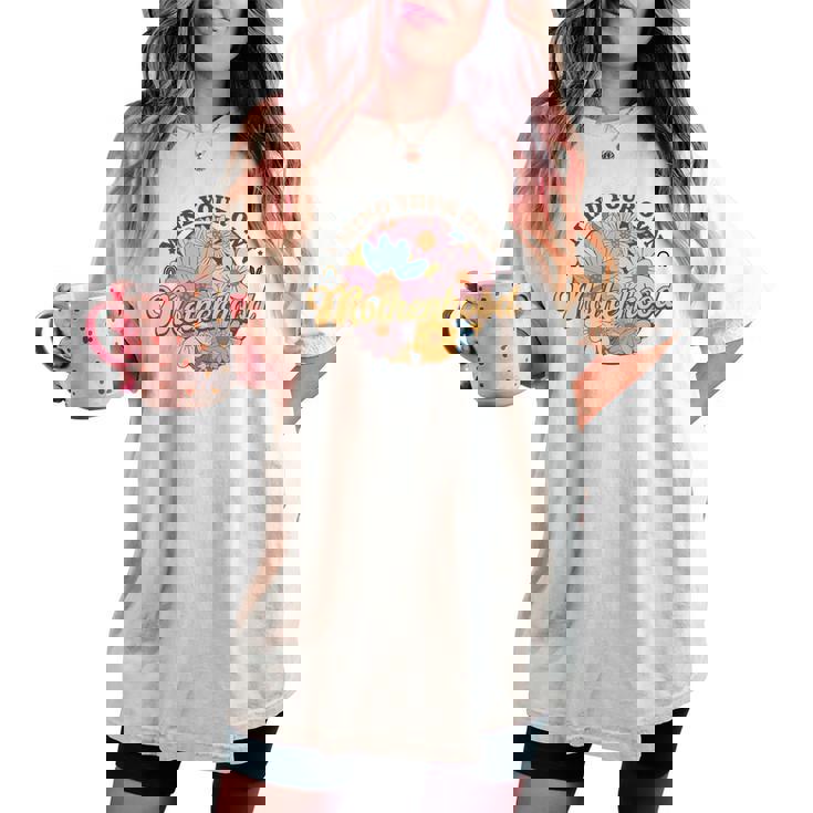 Mind Your Own Motherhood Best Mom Ever Best 母の日 長袖tシャツ レディースオーバーサイズコンフォートTシャツ