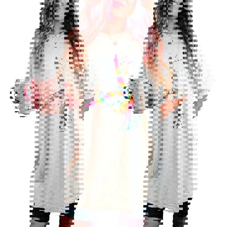 体操 床付き 女の子 キッズ 新体操 レディースオーバーサイズコンフォートTシャツ